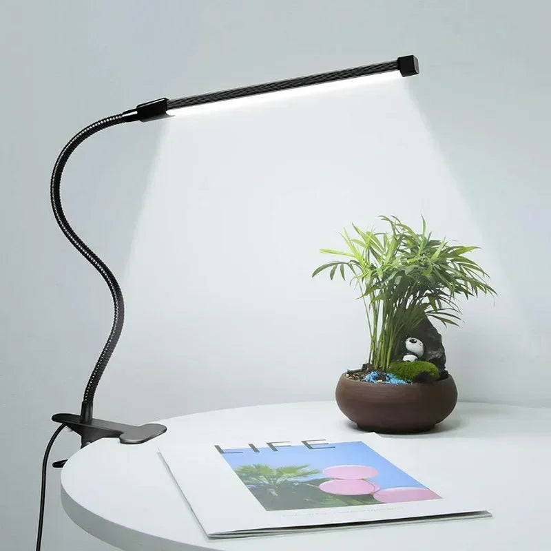 LED Clip-On Desk Lamp: Eye-Caring Study Light